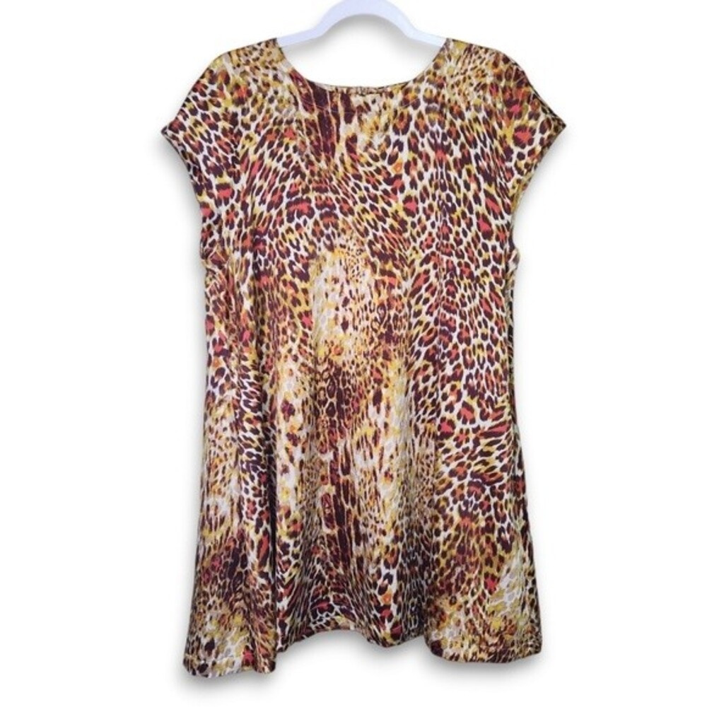 Anthropologie Uncle Frank Animal Print Tunic Shift Dress Size Medium